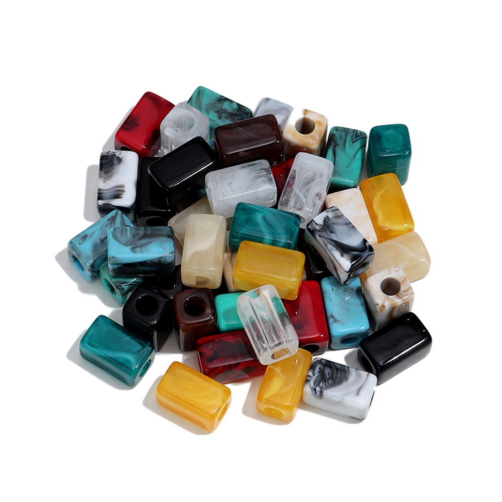 Vintage Collectible Marbles - 20pcs Marble Color Resin Geometric Loose