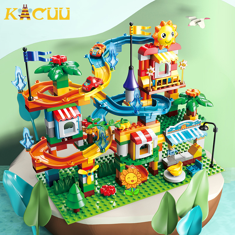 Vintage Collectible Marbles - Big Size Marble Race Run Building