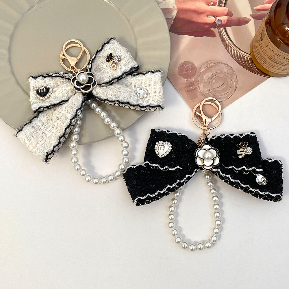 Vintage Collectible Cars - 2026 Women's Cloth Bowknot Keychains Webbing