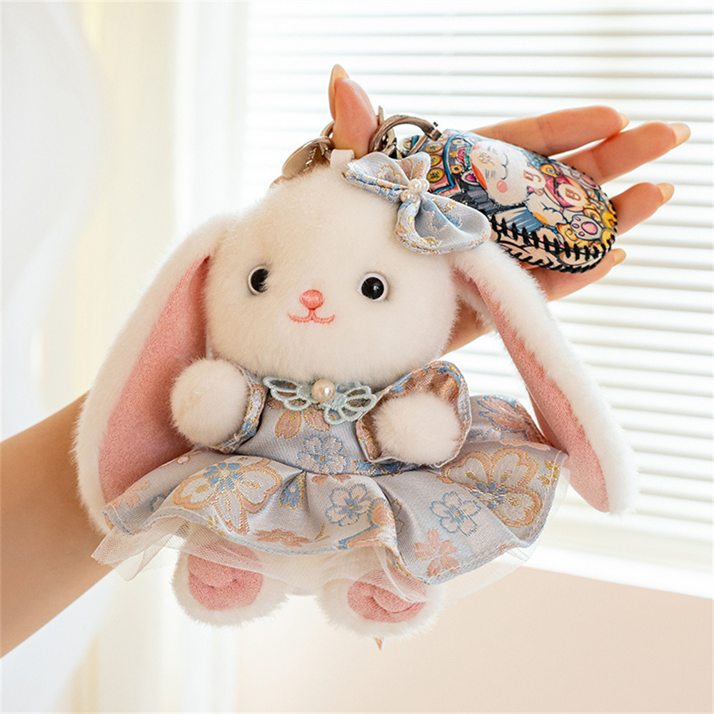 Vintage Toy Collector - Cute Lop Ear Rabbit Plush Keychain