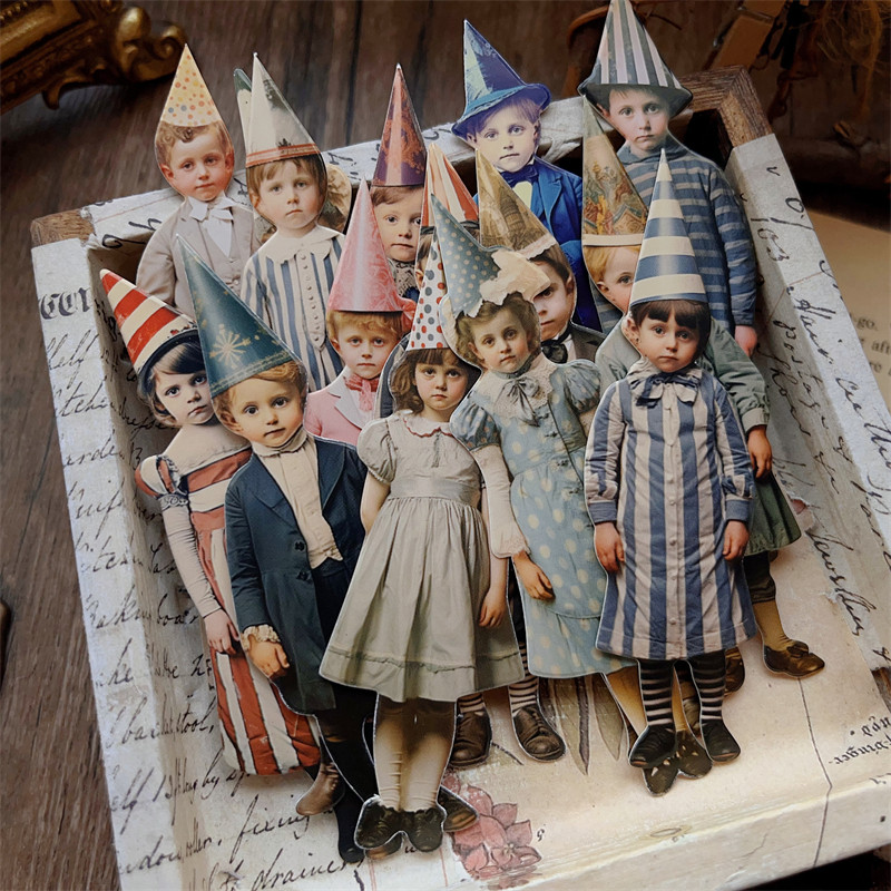 Vintage Toy Collector - 15Pcs Vintage Clown Party Children Paper