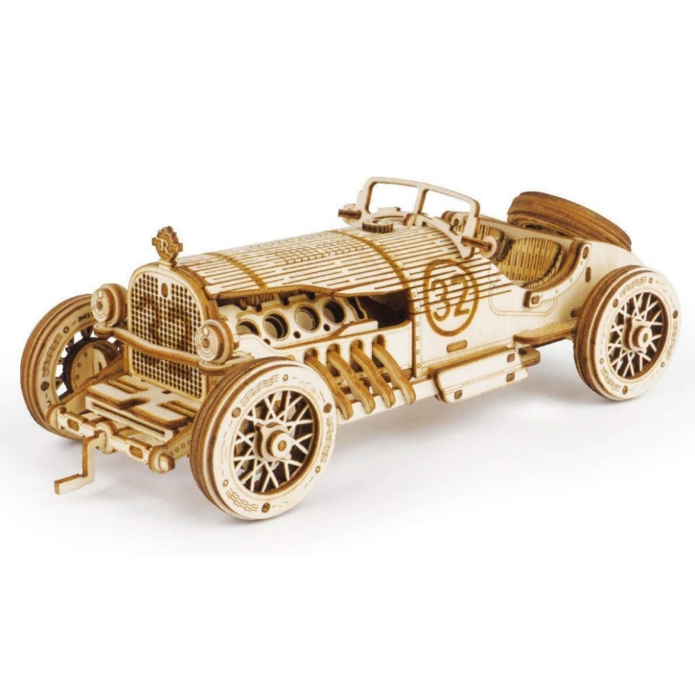 Vintage Collectible Cars - Robotime Classic Car 3D Wooden Puzzle