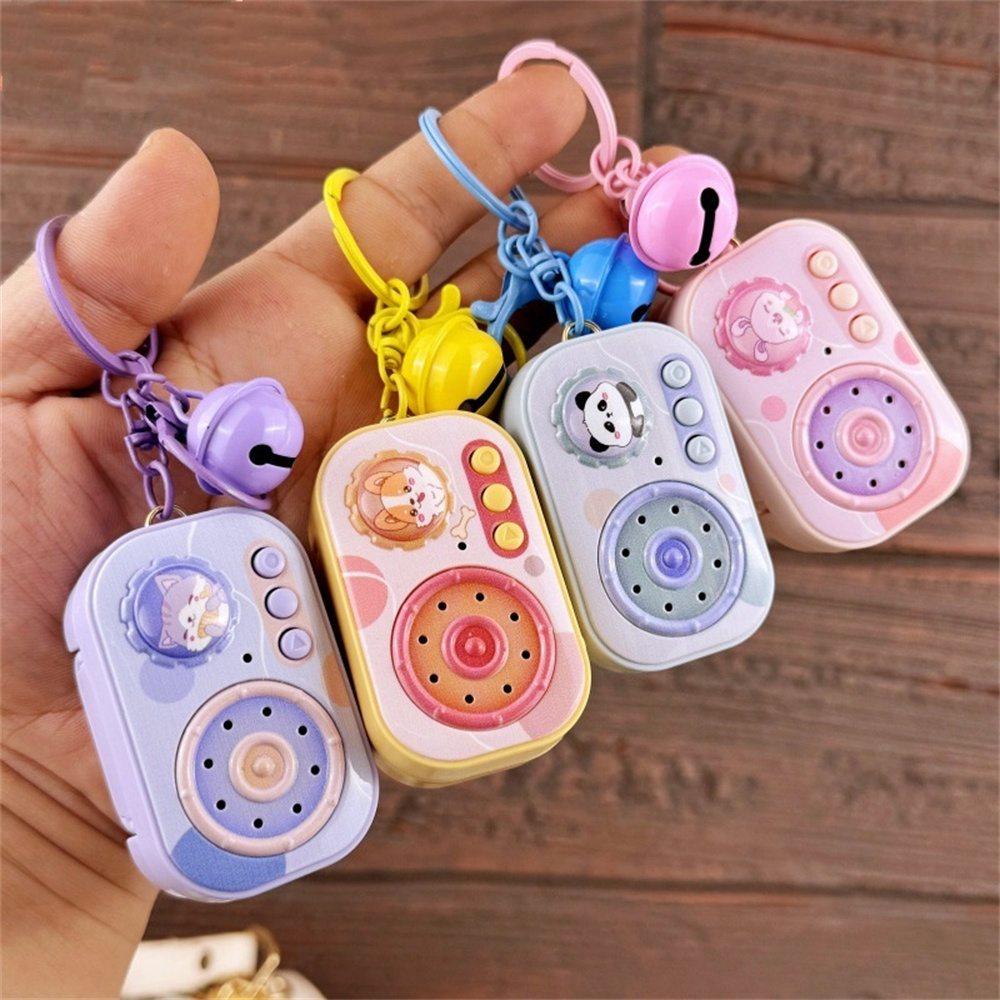 Vintage Collectible Cars - Mini Vintage Recorder Keychain Cute Cartoon