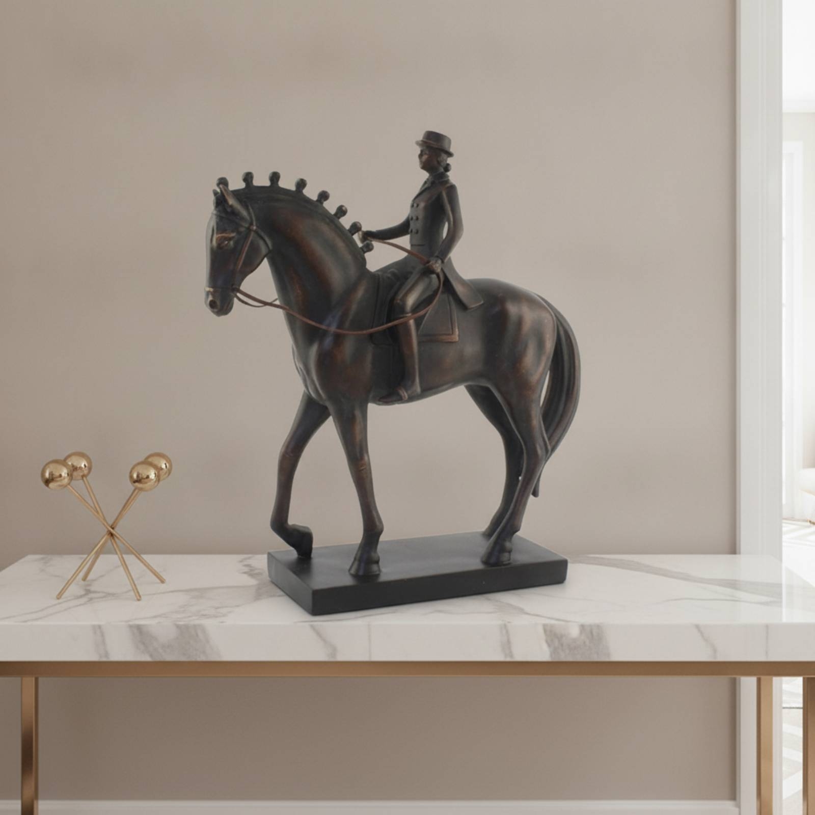 Vintage Toy Collector - Equestrian Figurine Vintage-Style Equestrian Statue Horse