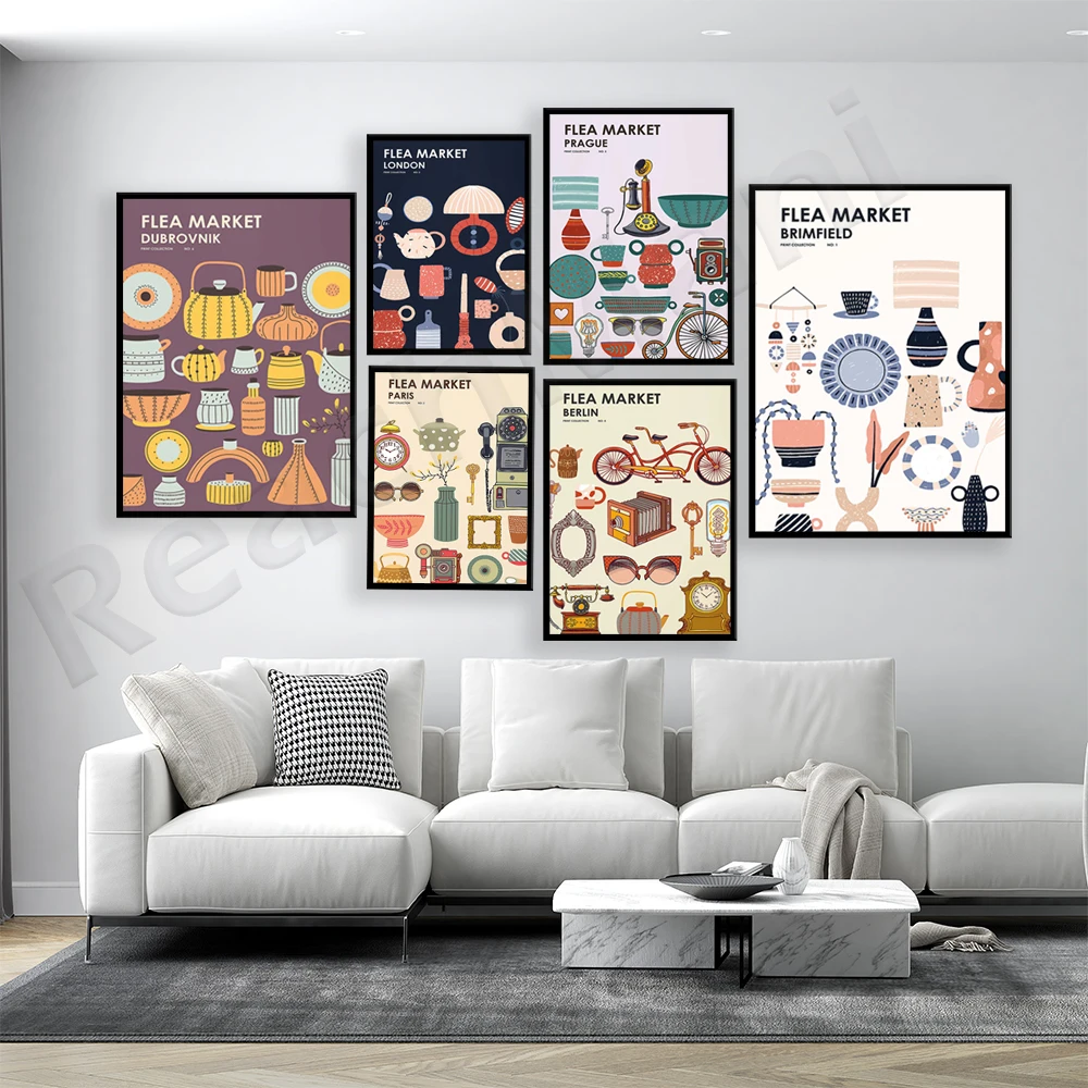 Flea Market Print Collection - - огляд і ціна Vintage Collectible Market