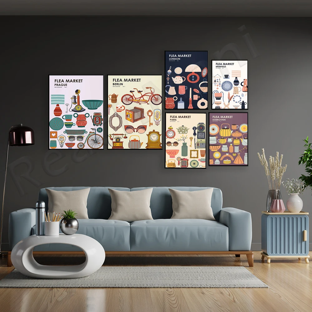 Flea Market Print Collection - - огляд і ціна Vintage Collectible Market