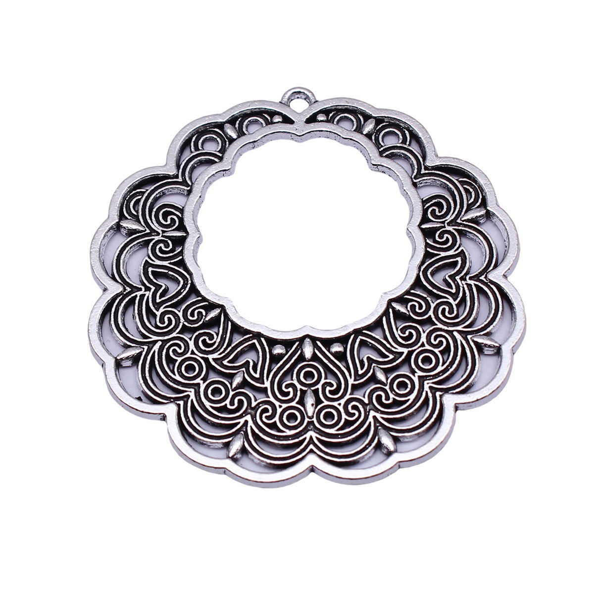 Boho Ethnic Mandala Pendant Fl - огляд і ціна Vintage Collectibles For Sale