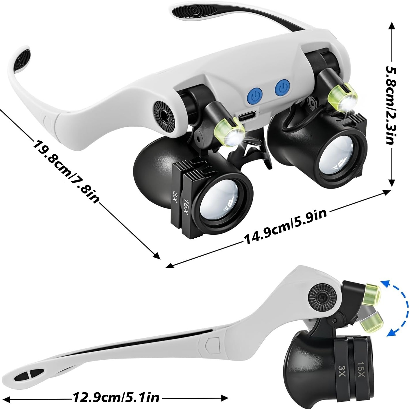 Head-mounted LED Magnifying Gl - огляд і ціна Darkroom Enlarger Lens