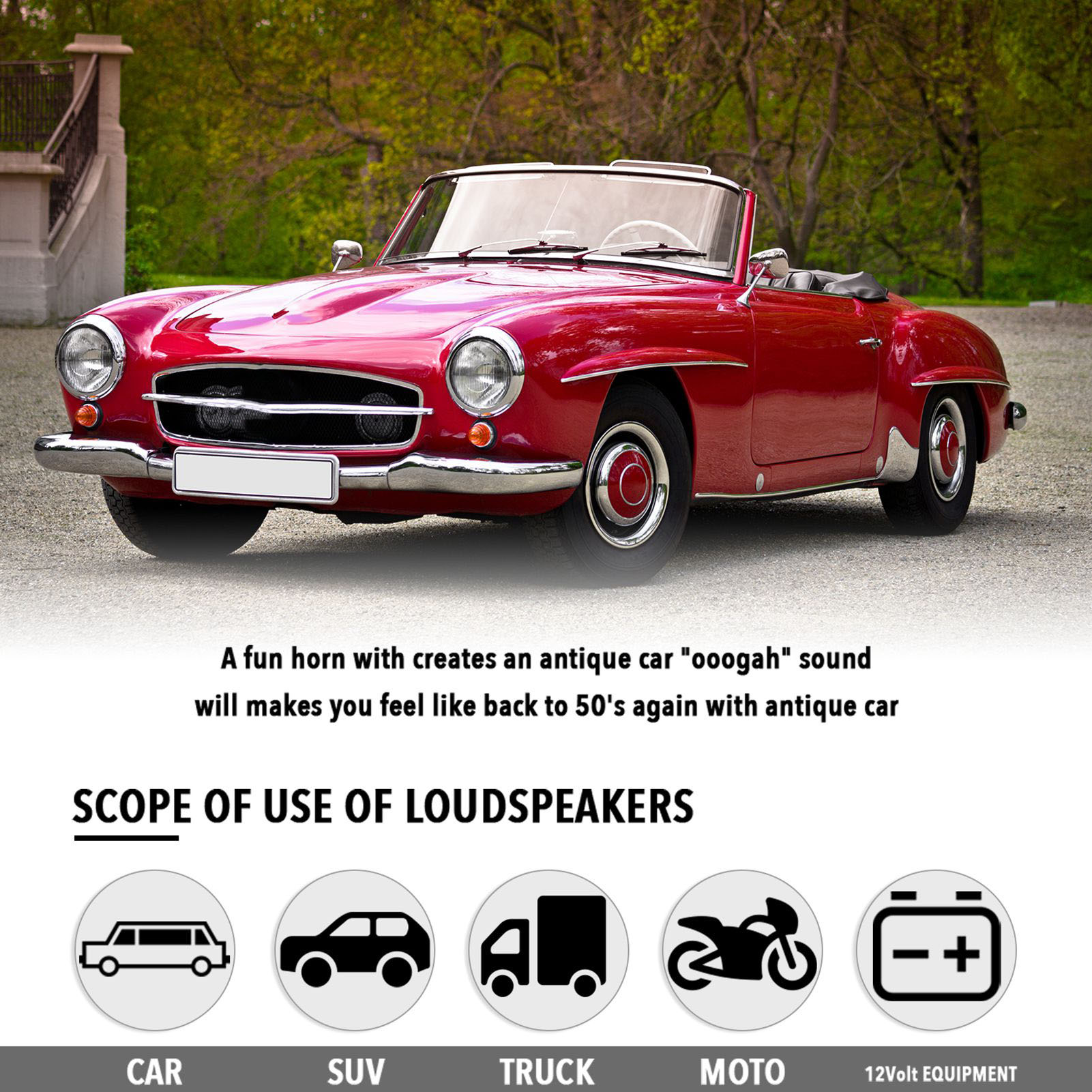 12V Vintage OO-GA Oogah Classi - огляд і ціна Vintage Collectible Cars