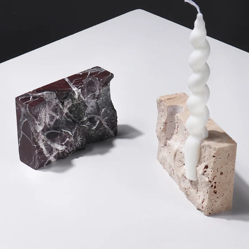 Natural Marble Stone Candle Ho - огляд і ціна Vintage Collectible Marbles