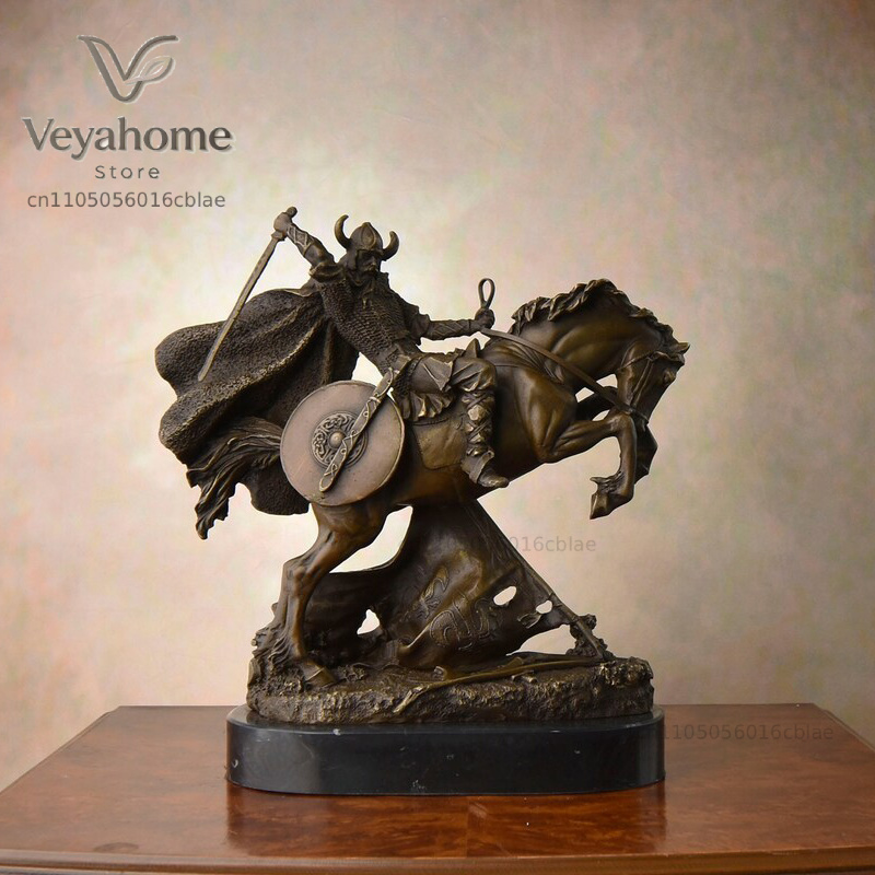 Bronze Medieval Warrior Riding - огляд і ціна Vintage Collectible Marbles