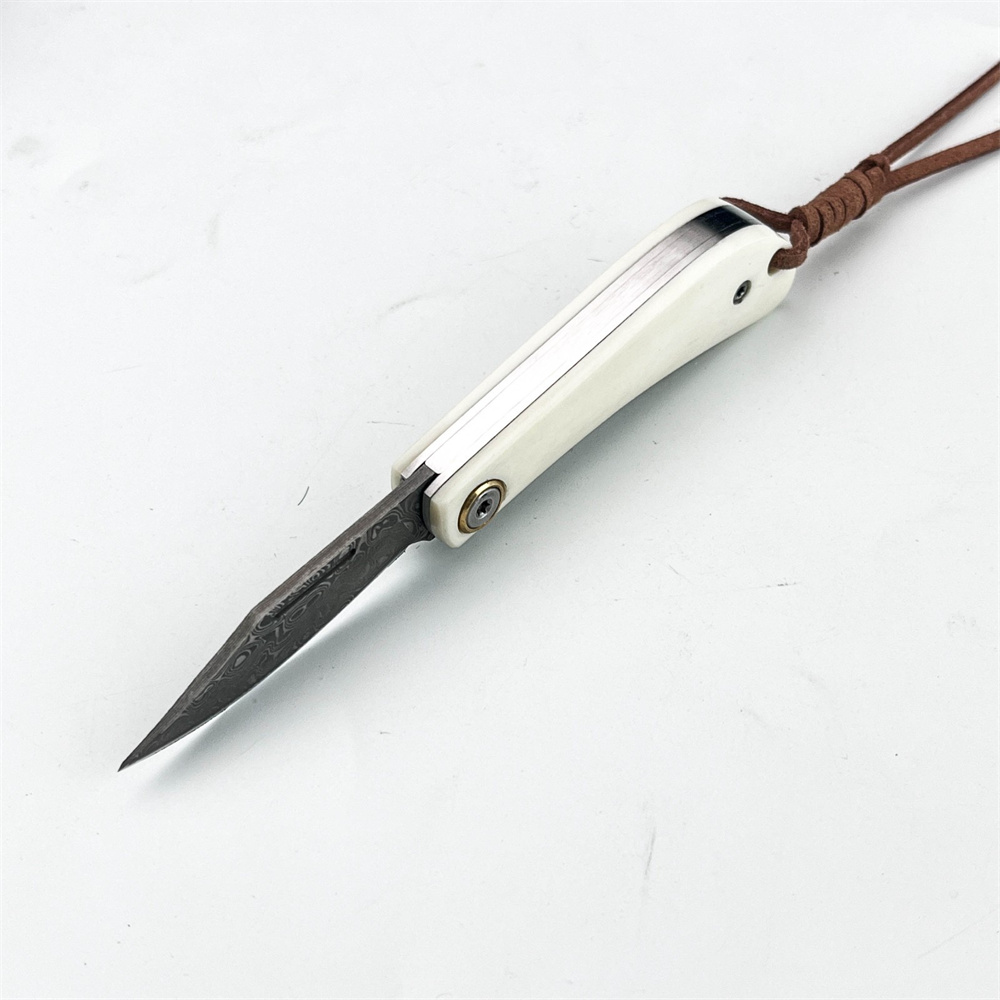Compact Vintage Damascus Foldi - огляд і ціна Vintage Collectible Pocket Knives