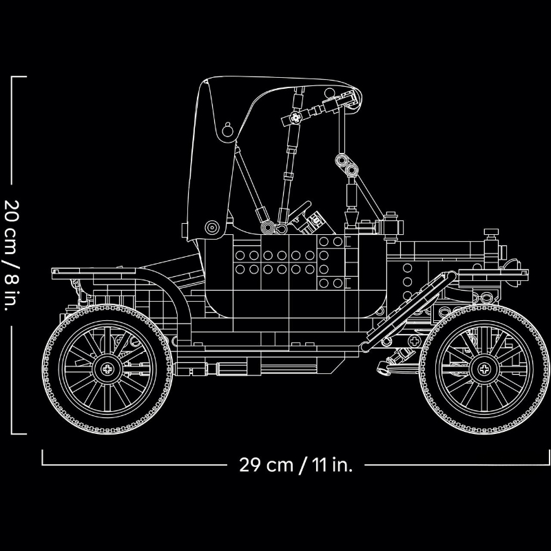 1060pcs Vintage Model T Car Bu - огляд і ціна Vintage Collectible Cars