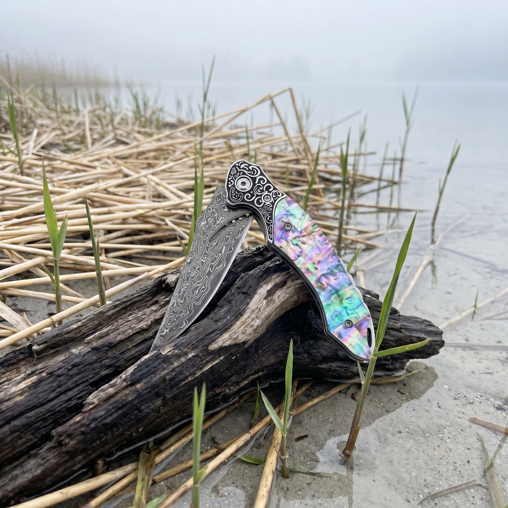 New Vintage Damascus Pattern B - огляд і ціна Vintage Collectible Pocket Knives
