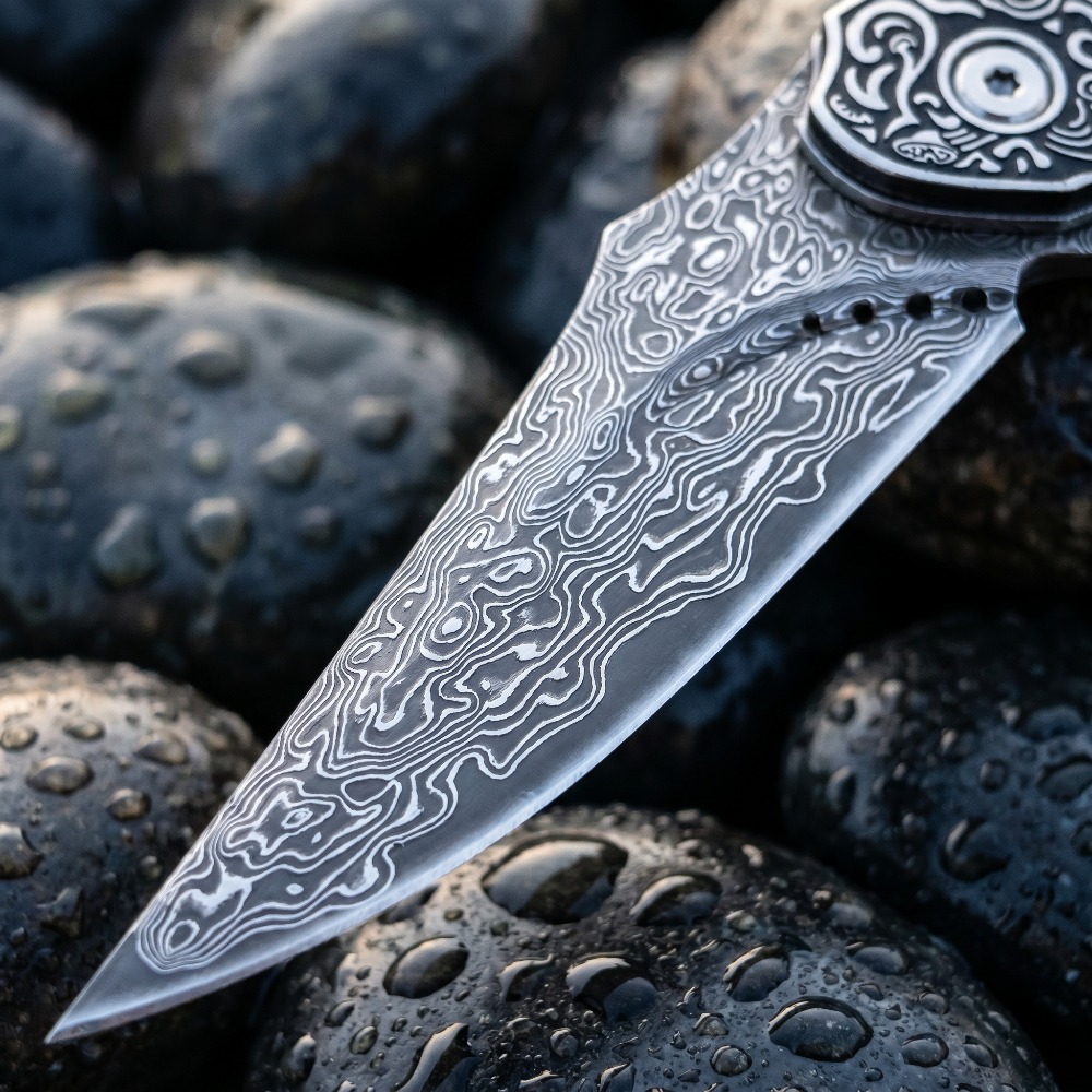 New Vintage Damascus Pattern B - огляд і ціна Vintage Collectible Pocket Knives