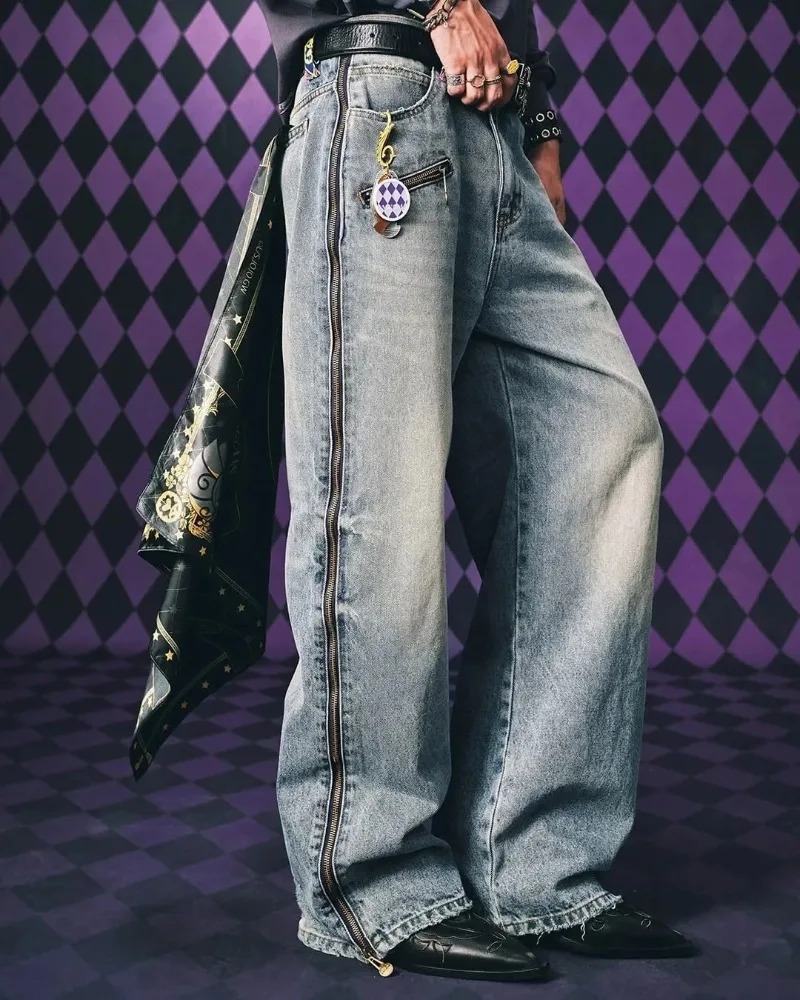 Y2K Streetwear Men Hip Hop Har - огляд і ціна Vintage Zipper