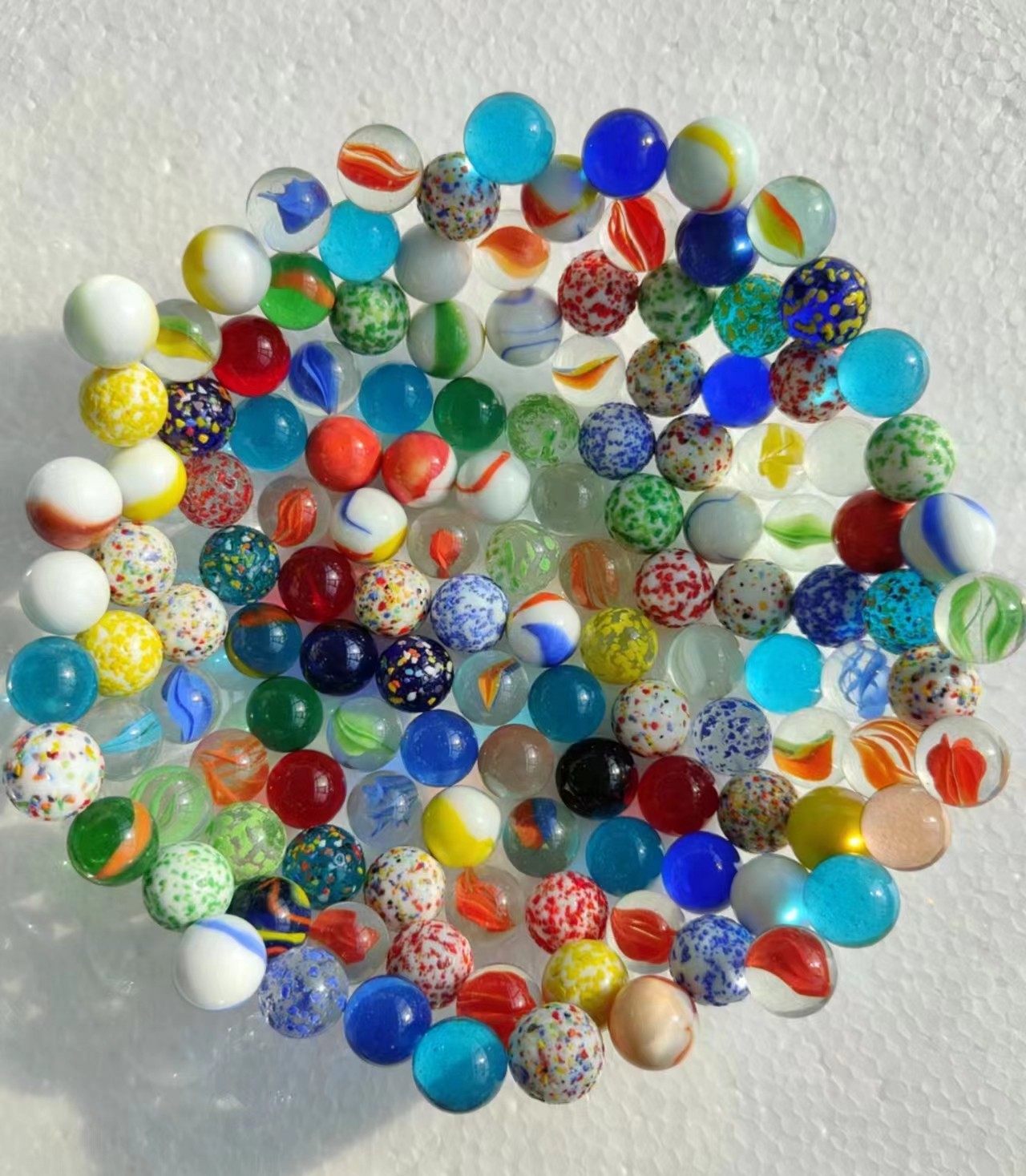 16mm 25mm 35mm Colored Glass M - огляд і ціна Vintage Collectible Marbles