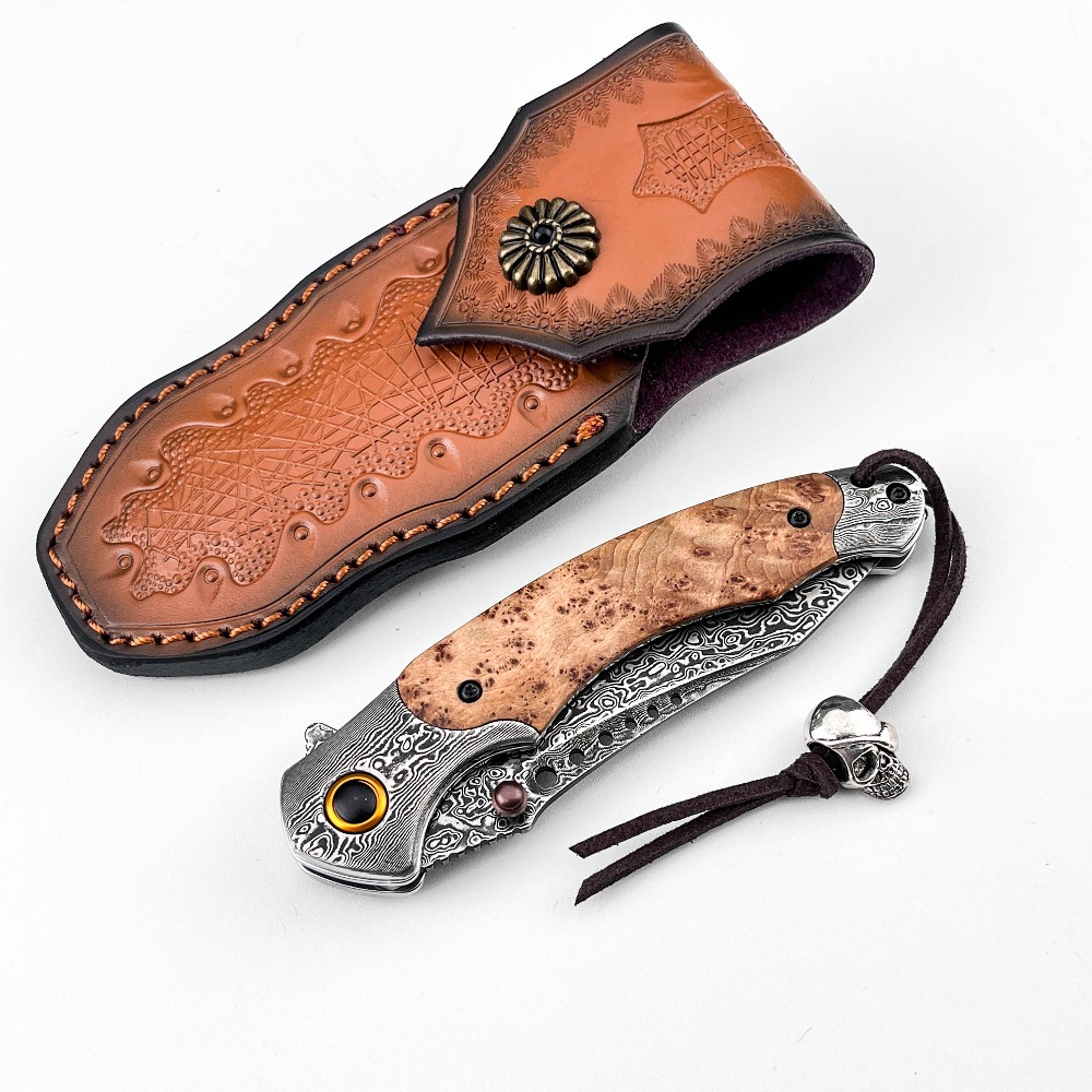High Hardness Damascus Pattern - огляд і ціна Vintage Collectible Pocket Knives