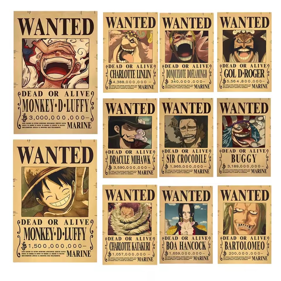 Anime One Piece Bounty Wanted  - огляд і ціна Vintage And Collectible Toys