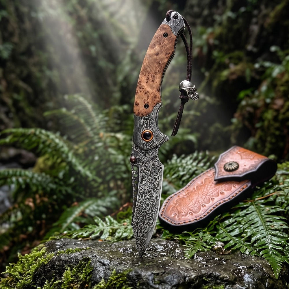High Hardness Damascus Pattern - огляд і ціна Vintage Collectible Pocket Knives