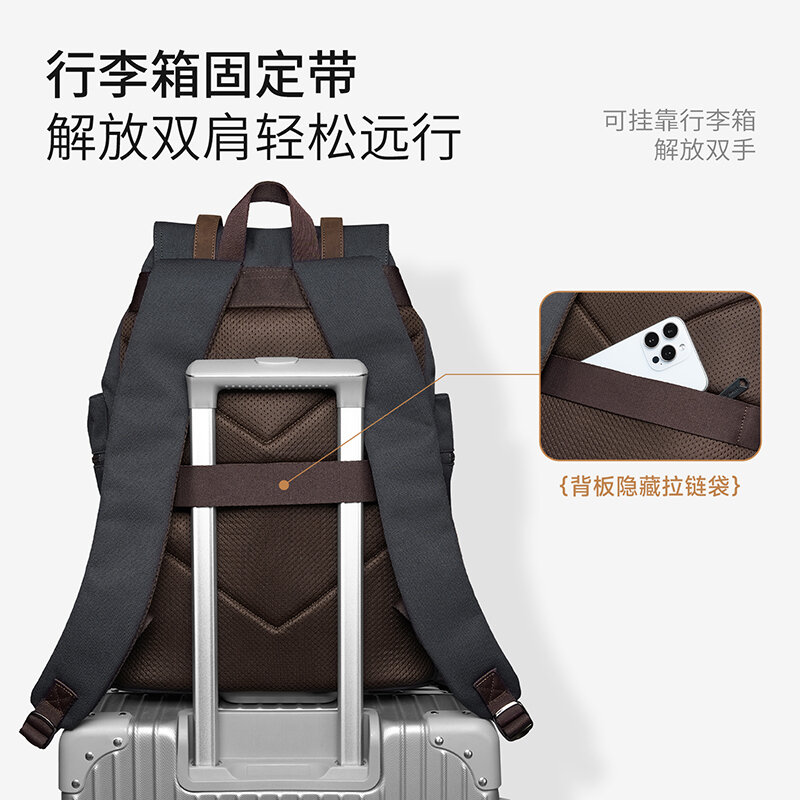 MOYYI 27L Large Flap Backpack  - огляд і ціна Vintage Zipper