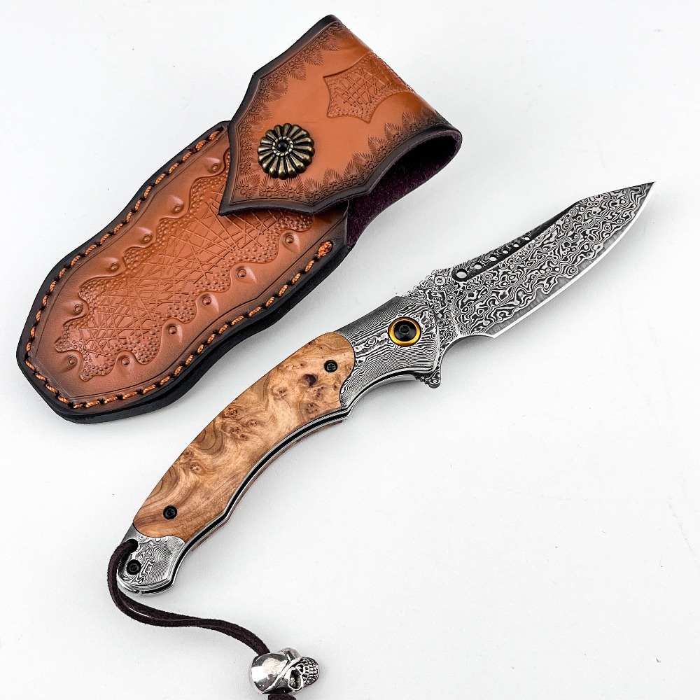 High Hardness Damascus Pattern - огляд і ціна Vintage Collectible Pocket Knives
