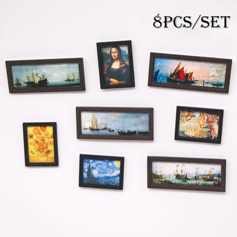 8Pcs/Set 1:12 Dollhouse Miniat - огляд і ціна Vintage Toy Collector