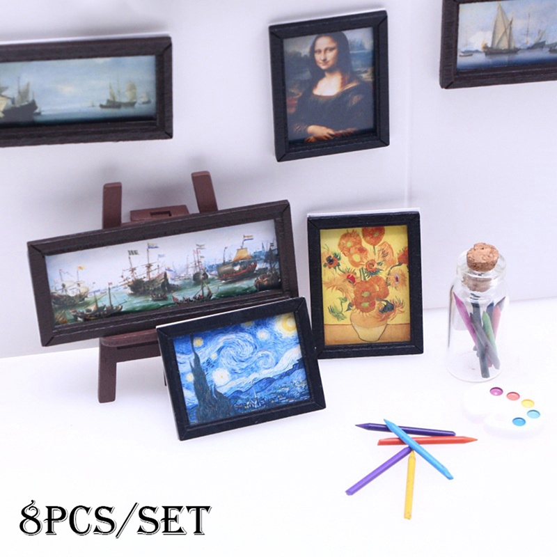 8Pcs/Set 1:12 Dollhouse Miniat - огляд і ціна Vintage Toy Collector