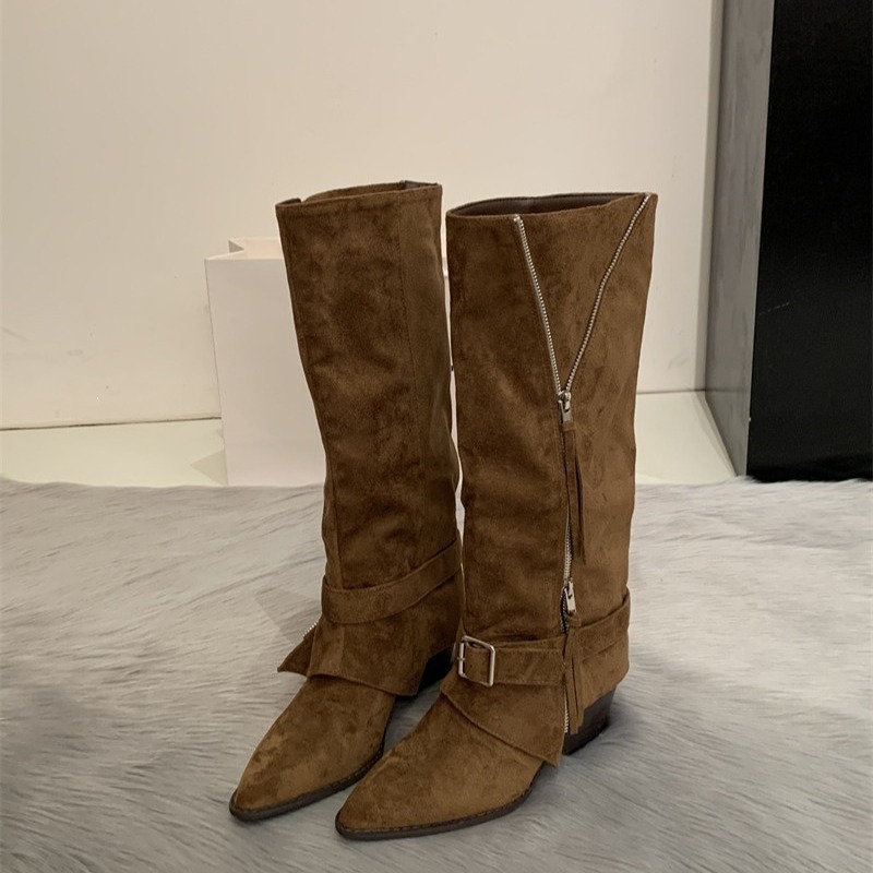 Women's Boots Vintage Suede Le - огляд і ціна Vintage Zipper