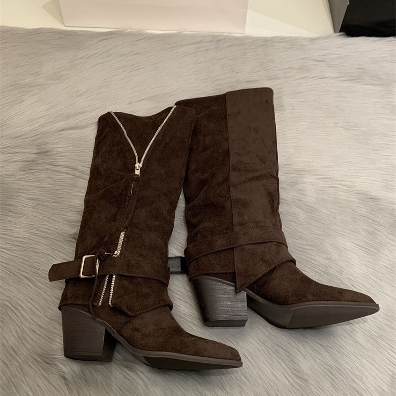 Women's Boots Vintage Suede Le - огляд і ціна Vintage Zipper