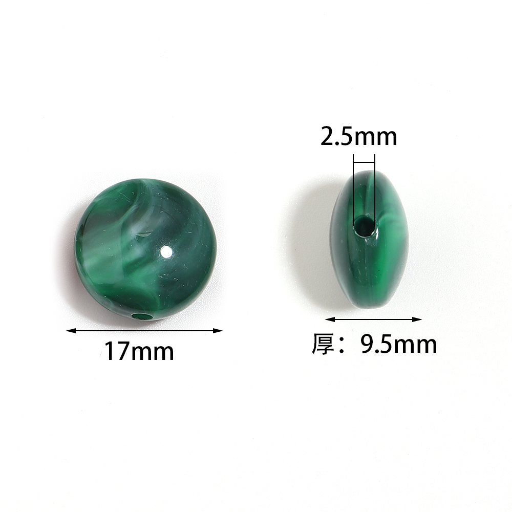 10pcs 17mm Flat Round Acrylic  - огляд і ціна Vintage Collectibles For Sale